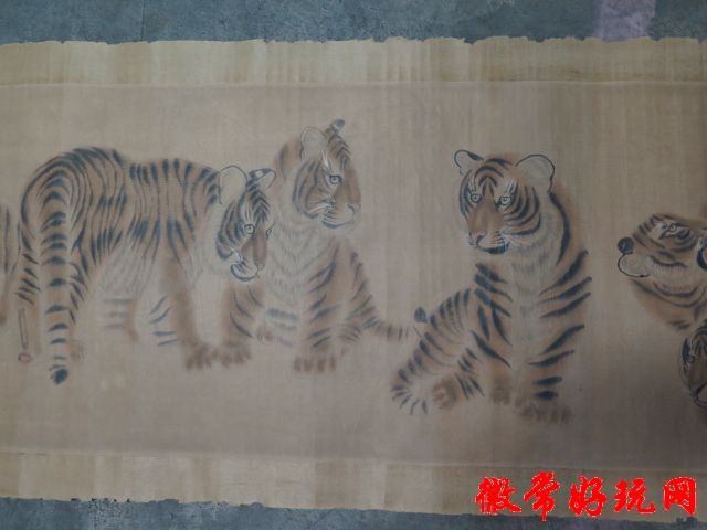 百虎图长卷
