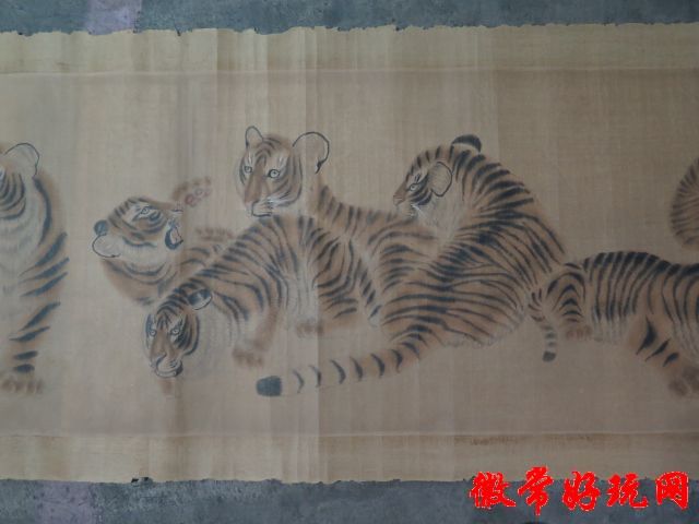 百虎图长卷